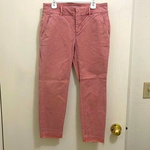 Loft frayed hem chinos